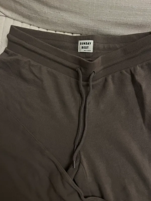 Aritzia Sunday Best Waffle Knit Kick Flare Pants - Image 7