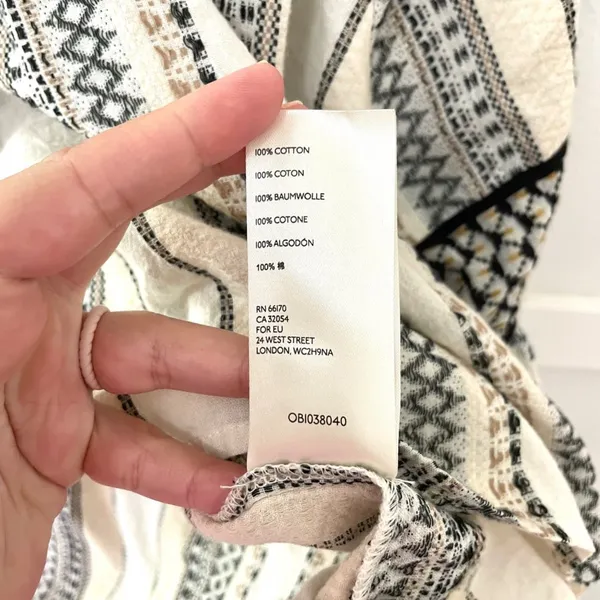 Free People Runnin On A Dream Top Ivory Size M Boho Neutral - Image 5