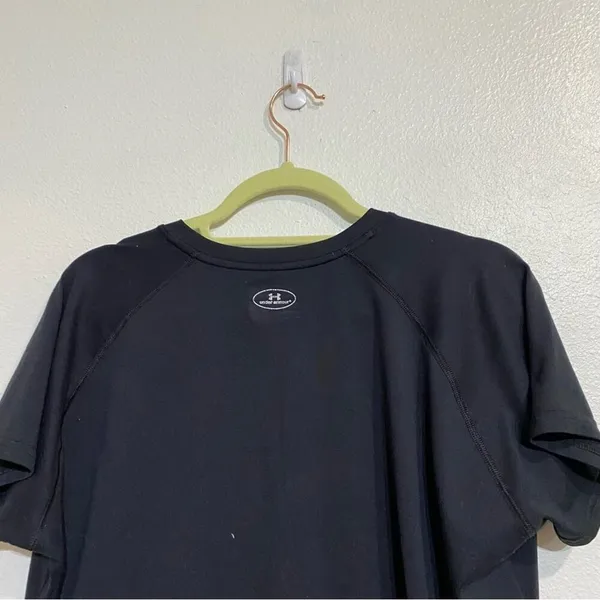 Under Armour Black Tech V-Neck Short Sleeve T-Shirt Sz XL - Image 8