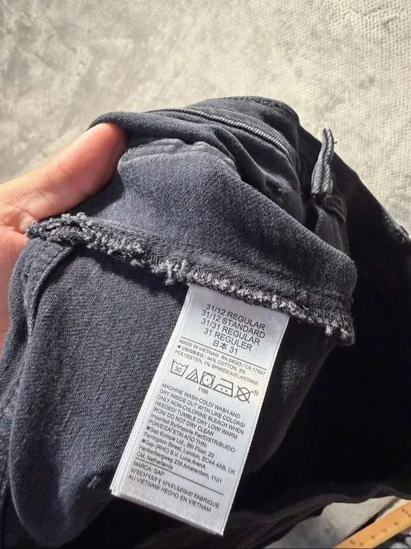 GAP ’70s Flare High Rise Jeans Women’s 31/12R Black Wash Patch Pocket Stretch De - Image 7