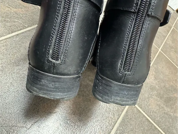 Tory Burch Adeline Riding Boots Knee High Equestrian Leather Black 7.5 Classic - Image 10