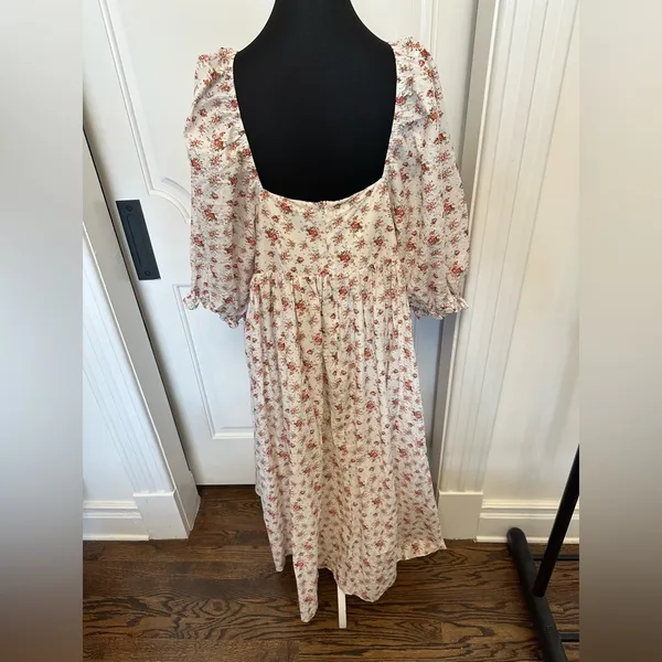 Arula B Puff Sleeve Floral Maxi Dress Bohemian Flowy Plus Size Altar’d State - Image 5