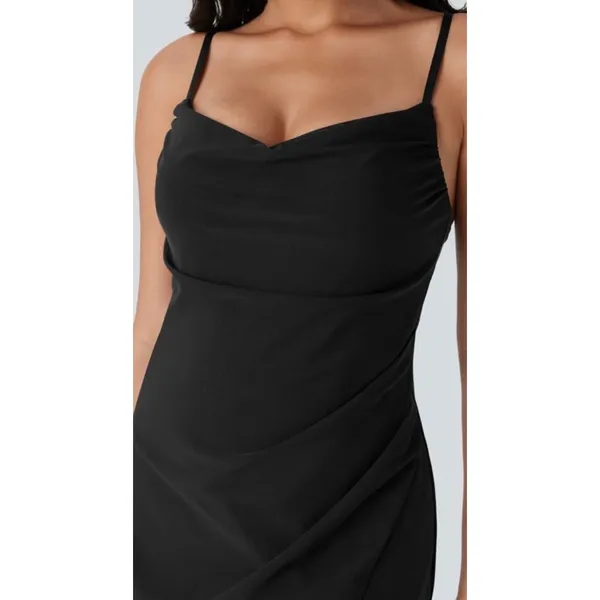 Brand New Halara Women's Size XS Black Mini Ruched Dress Athleisure - Image 5