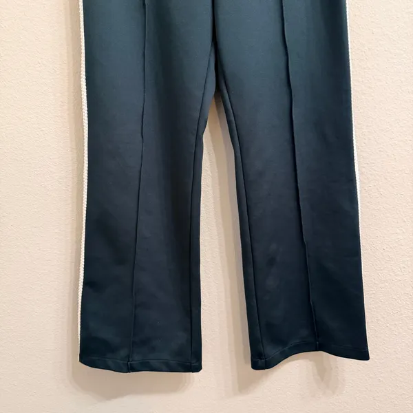 Maeve‎ Anthropologie Pull-On Track Pants-Small Dark Green Crochet Quiet Luxury - Image 6