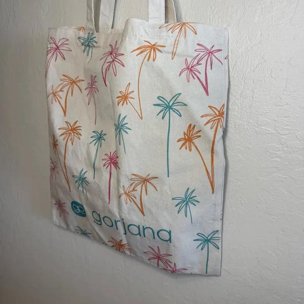 NWOT: Gorjana Palm Tree Prince Canvas Tote Bag - Image 10