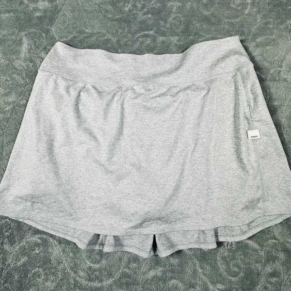 Vuori Halo Performance Skirt Womens XL Salt Gray Tennis Skort Stretch Pickleball - Image 8
