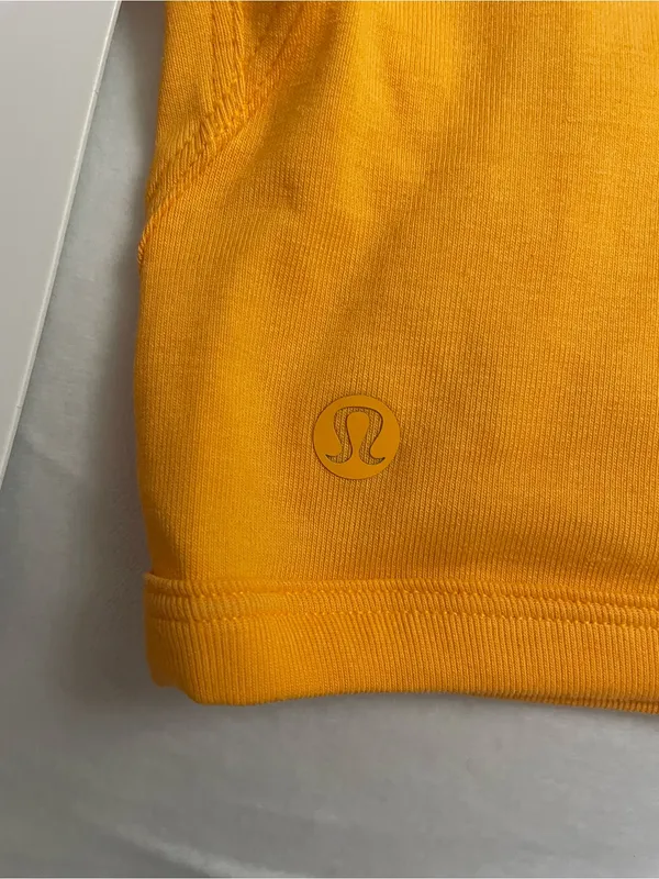 Lululemon NWT Ribbed Held Tight Short Sleeve Shirt Crop Top Orange Size 8 - Image 3