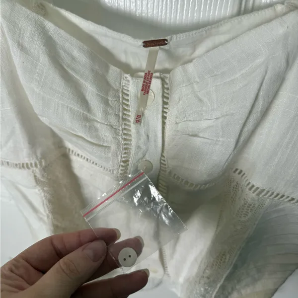 Free People Bali Alana Top & Pant Set in White XS - Image 11