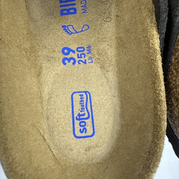 Birkenstock Arizona Mocca Brown Soft Footbed Suede Leather Women Sandals Size 8 - Image 8