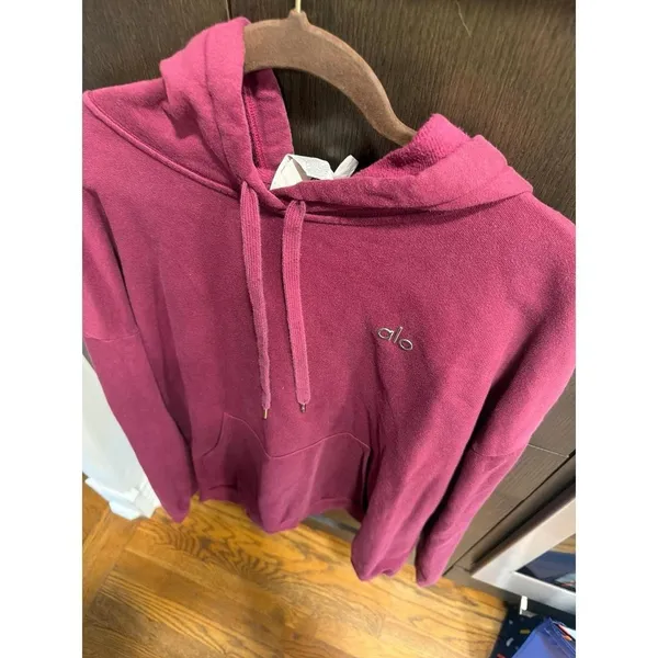 Alo Yoga Accolade Hoodie burgundy women's XL - Image 2