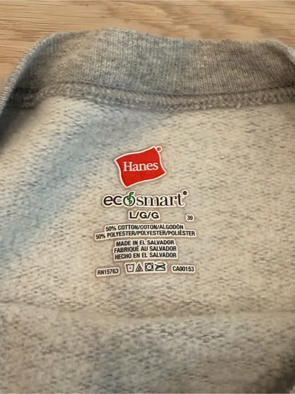 San Francisco Crew Neck Pullover Gray Size L - Image 4