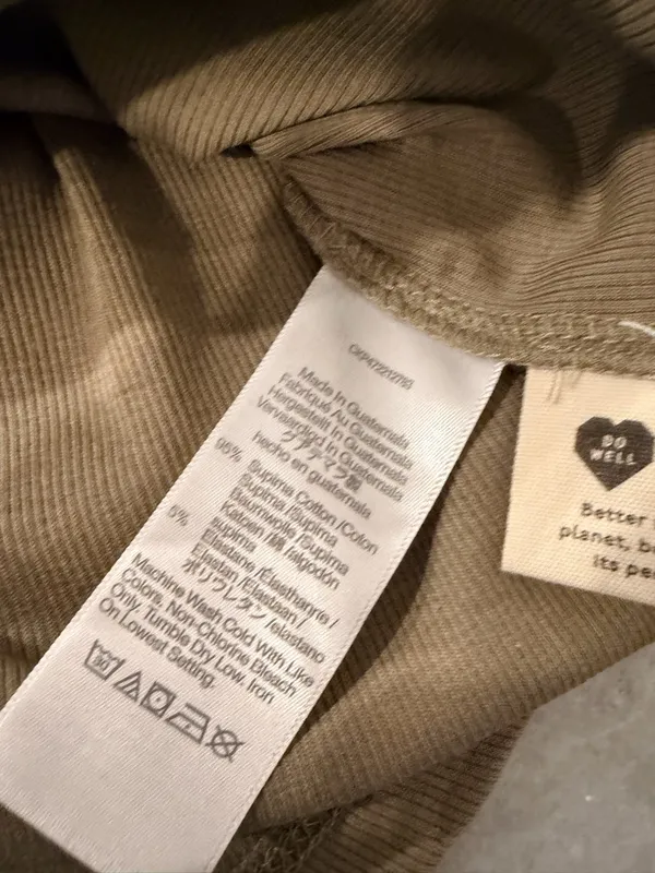 NWOT Madewell Size L Tan Brown Thin Strap Ribbed Supima Racerback Tank Top - Image 9