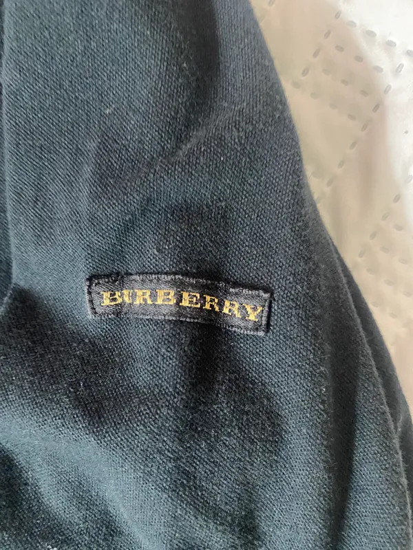 Burberry Black Polo Long Sleeve Shirt - Image 4
