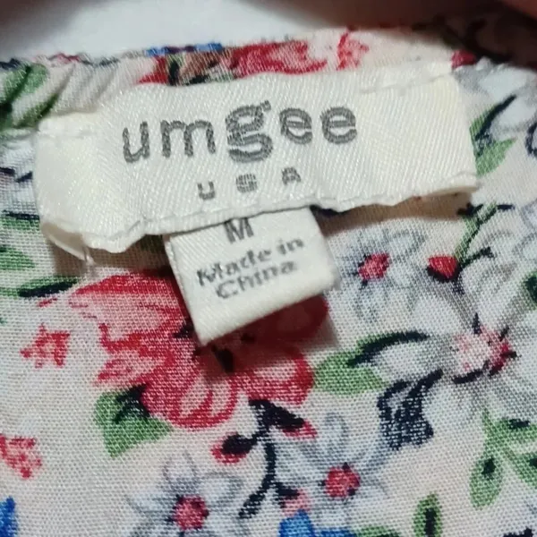 Umgee strapless flowy boho floral wide leg jumpsuit - Image 6