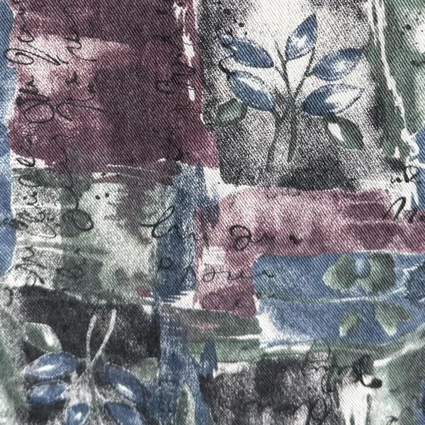 Vintage Painterly Floral Vest USA Made festival summer‎ spring - Image 8
