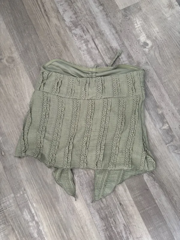 Green halter tube top - Image 3