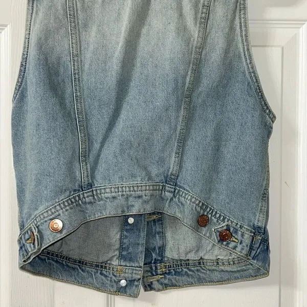H&M Blue Jeans Denim Vest(Size 8) - Image 4