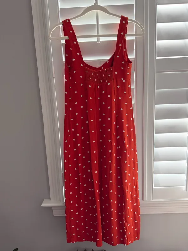 Anthropologie Maeve Polka Dot midi dress - Image 3