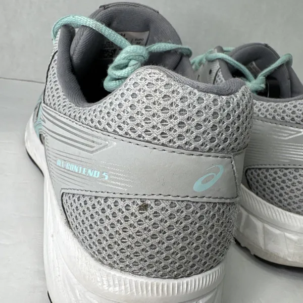 ASICS GEL-Contend 5 Women’s Size 10 Gray Aqua Running Walking Shoes 1012A234 - Image 6