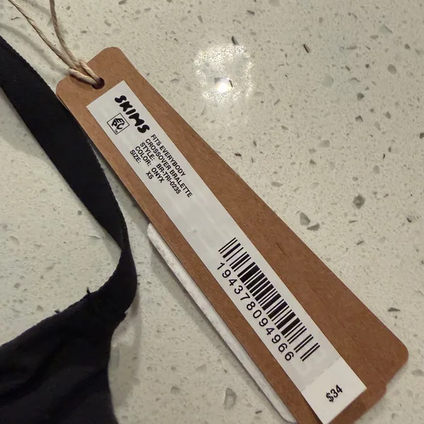 Skims Crossover Bralette Onyx new with tags - Image 3