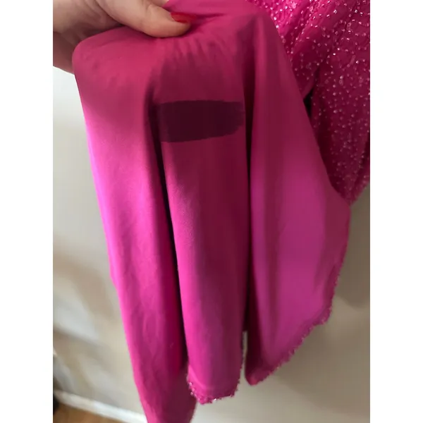 Oh Polly Embellished Cut Out Provence Maxi Dress in Fuchsia Size 12 - Image 7