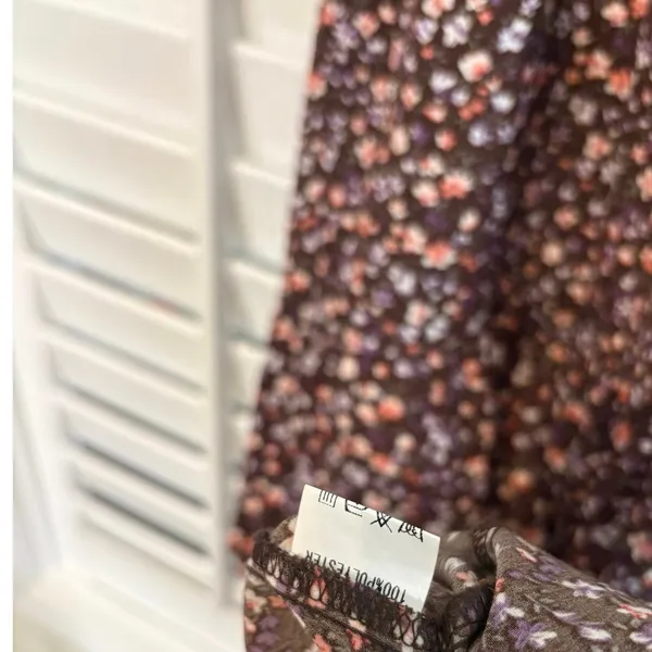 Petal +‎ Pup Purple Floral Midi Dress Size 10 - Image 8