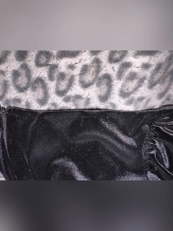 Bershka Black Velvet Evening/CocktailDress - Image 4