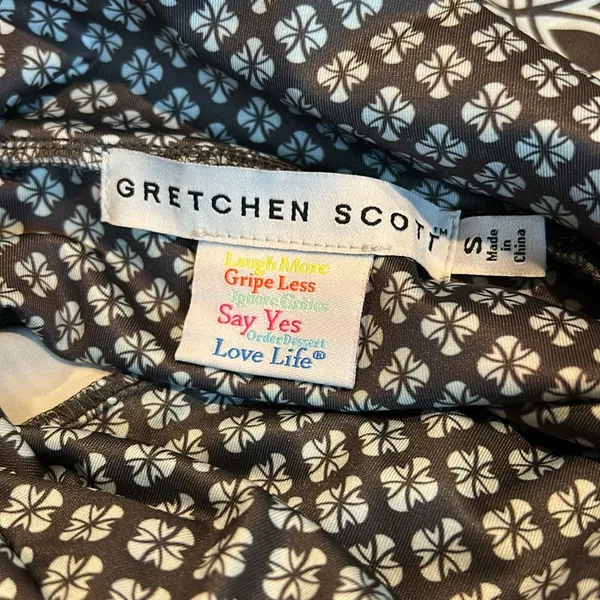 GRETCHEN SCOTT gray and icy blue dress - Image 5