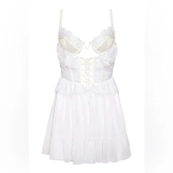 For Love & Lemons Underwire Bridal Sexy Corset Party Fancy Prom Mini Dress NWT S - Image 8