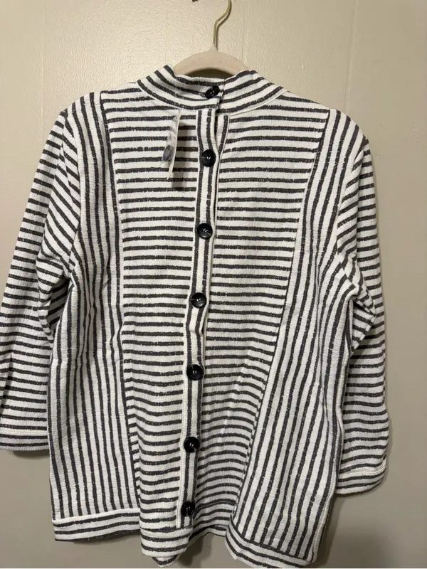 By Anthropologie One Upon a dream Striped Long-Sleeve Crewneck Shirt - Image 2