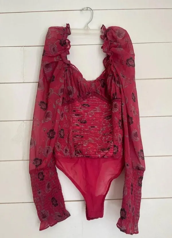 NWOT free people Brunch Date Bodysuit - Image 7