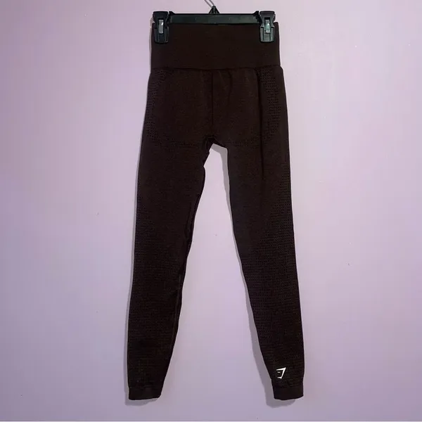 Gymshark Compression Leggings Womens Size XS Red Athleisure Gym Outdoor - Image 4