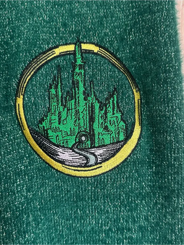 Wicked x Katie Kime Graphic Sweater Pants Emerald Green Elphaba Size XL - Image 8