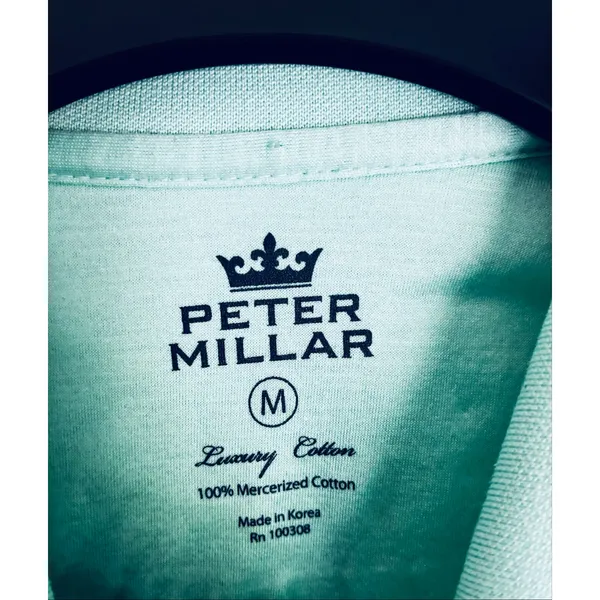 Peter Millar Women's Polo Top Blue Green Medium Preppy Casual - Image 5