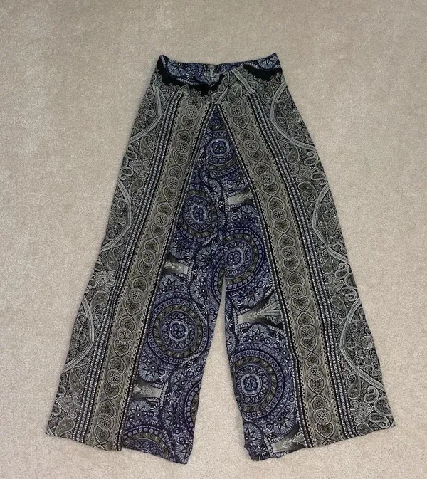 Tribal Print Wide Leg Palazzo Pant/skirt - Image 2