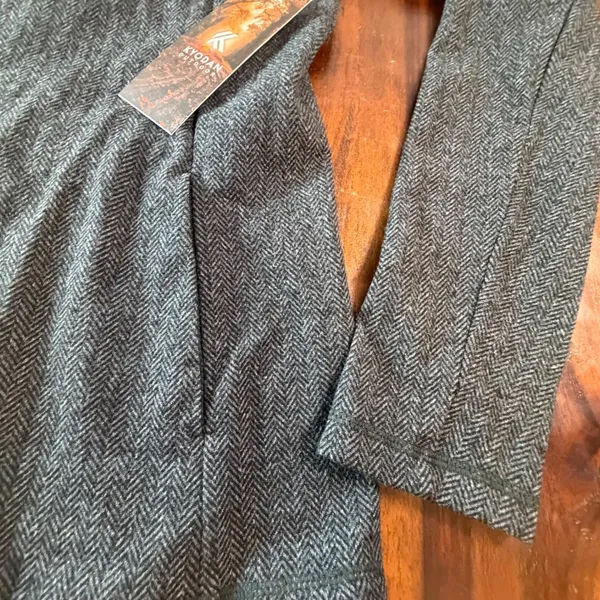 Kyodan Outdoor Womens Herringbone Quarter Zip Pullover Grey Large NWT Gray - Image 7