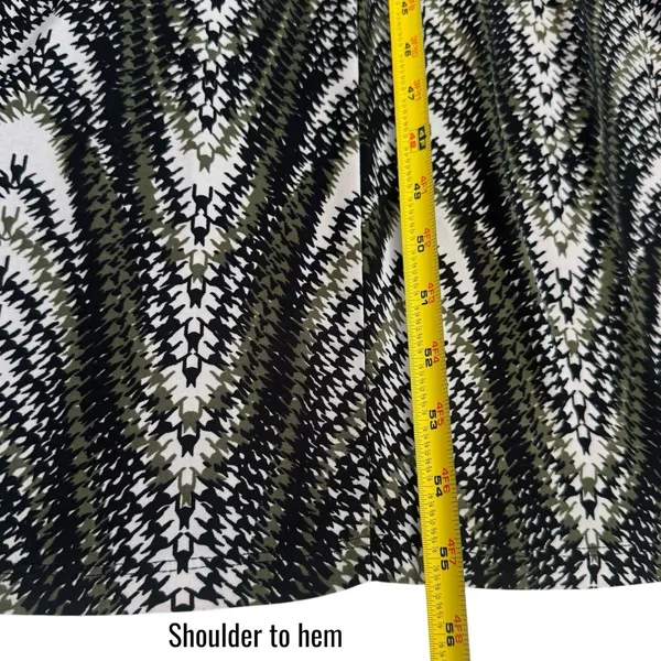 Y2K Seductions by Sirens Geometric‎ Print Maxi Dress Coastal Travel Resort XS - Image 12
