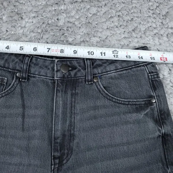 Zara Signature 90s Wide Leg Jeans Gray Denim High Rise US Size 6 EU 38 Slim Fit - Image 9