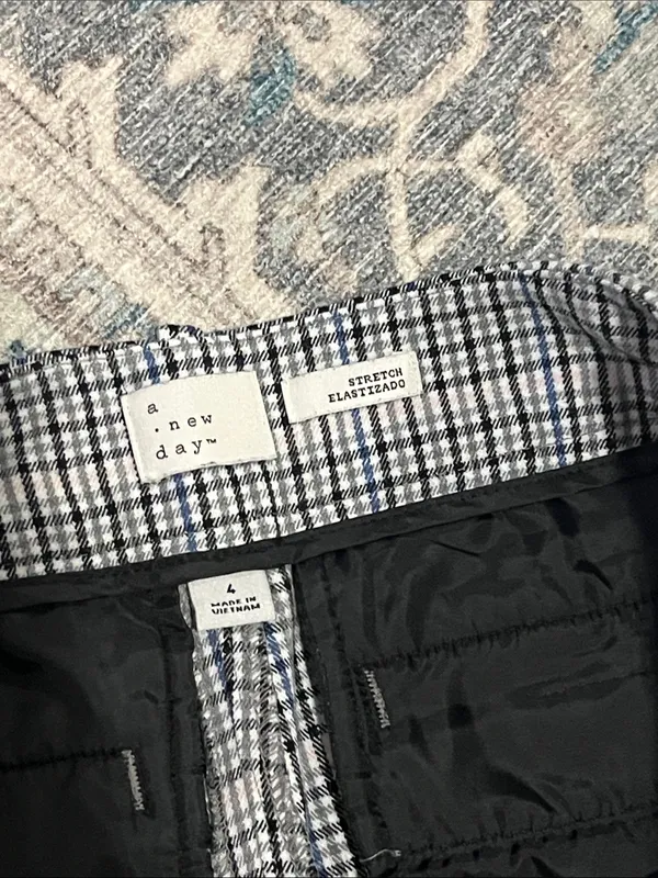 a new day Black & White Checked Men's Dress Pants - Image 2