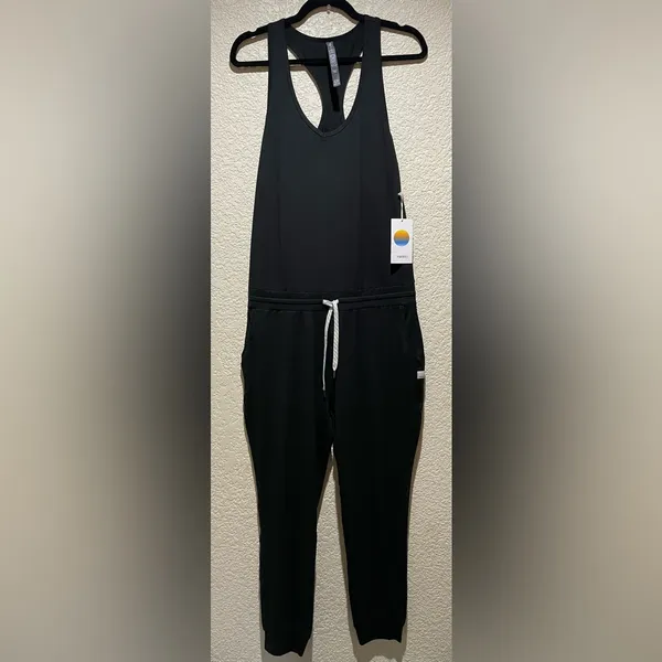 Vuori NWT Lux Black Sleeveless Jumpsuit Size M Jogger bottom - Image 5
