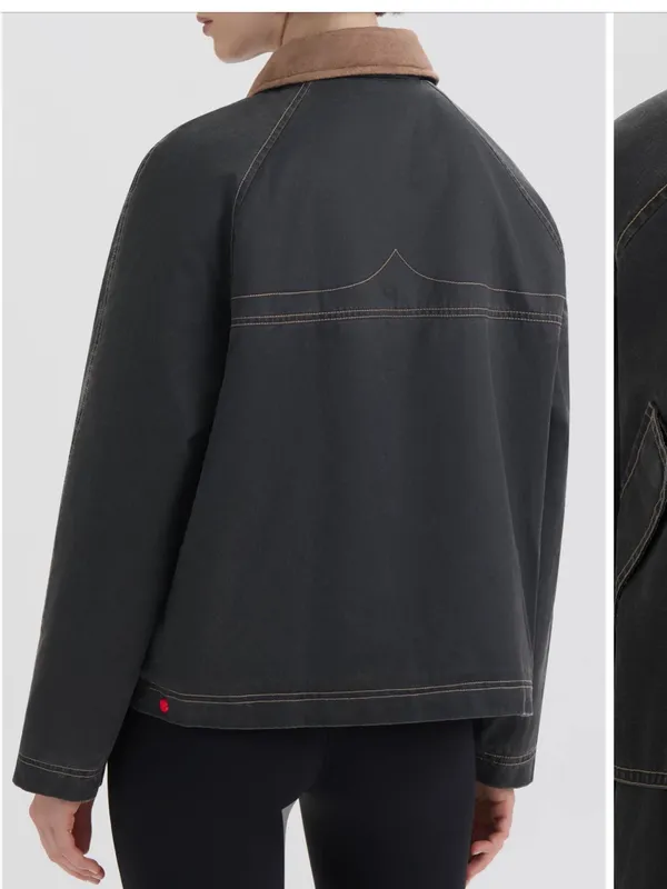 Hunter Bex Washed Wax Hunting Jacket Black NWT - Image 2