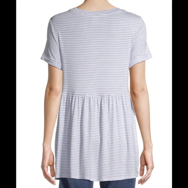 Time and Tru Womens Striped Maternity Smock Top Size Large 12-14 New - Image 6