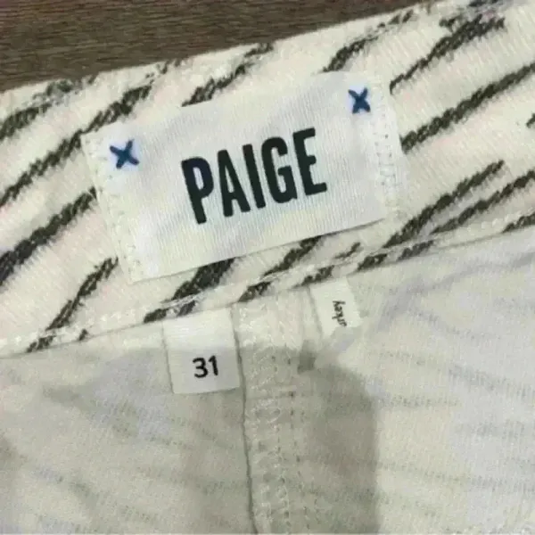 Paige Mini Denim Skirt Zebra Cotton Jean Skirt Size‎ 31 - Image 6
