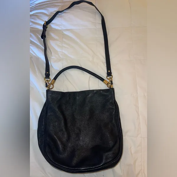 Marc Jacobs 100% Genuine Cow Leather Black Shoulder Bag - Image 2