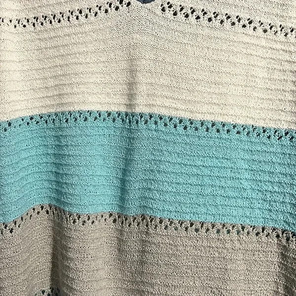 Striped Knitted Sweater Hoodie Women's - Image 2