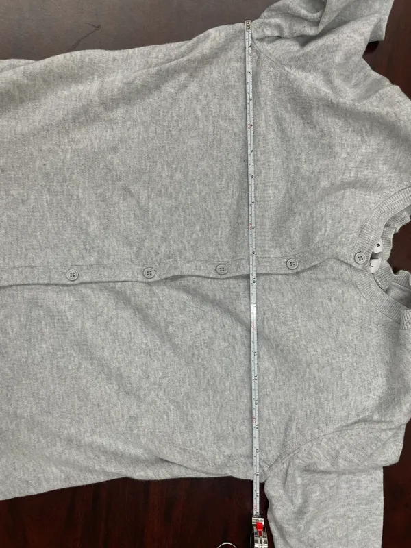 Gap Button Up Light Grey Blouse Size Large - Image 8