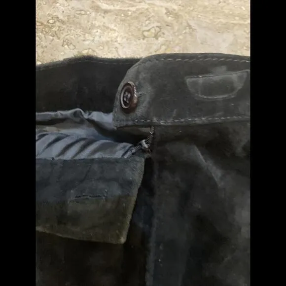 SpringWest Size 5/6‎ Suede Leather Black Suede Skirt - Image 5