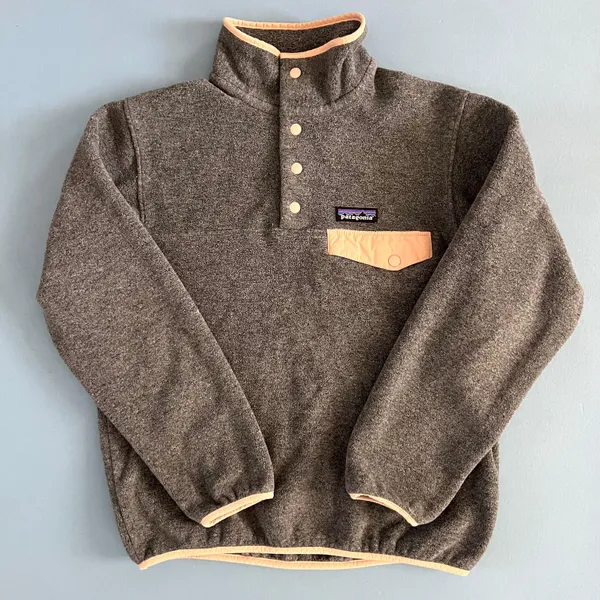 Patagonia Synchilla Snap-T  Fleece Gray Pullover Jacket - Image 6