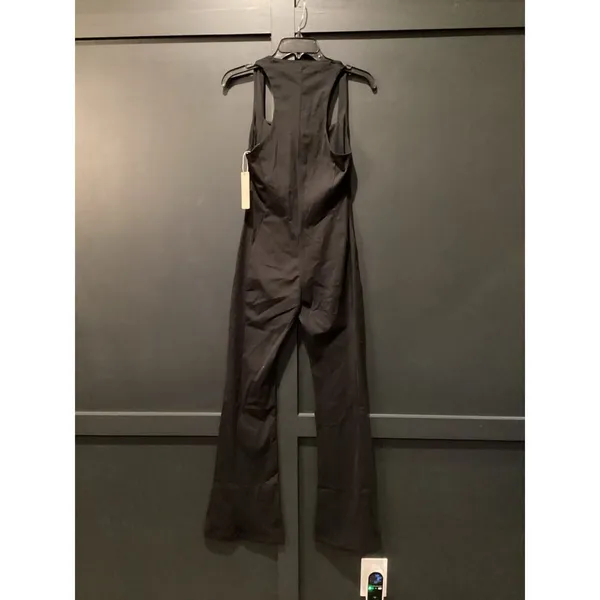 Vilanva Wide Leg Jumpsuit Square Neck Dressy One Piece Outfit Stretch Romper M - Image 6