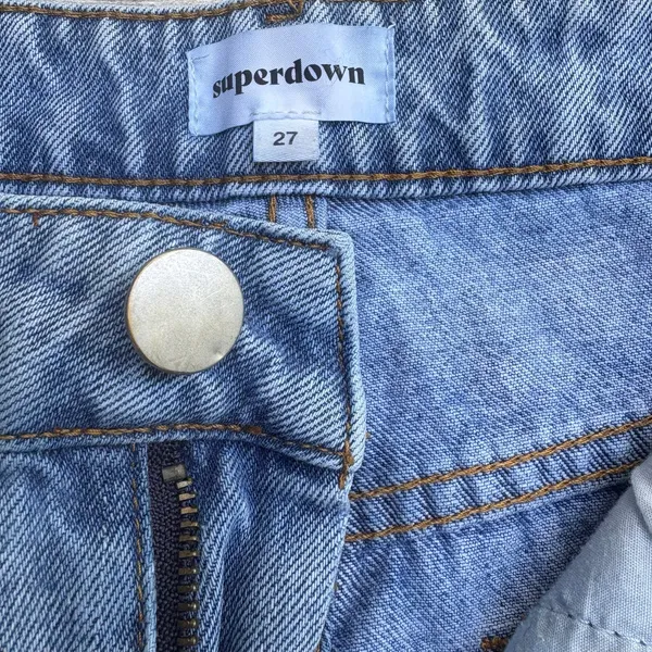 Superdown Jeans Sz 27 Slim Mom Jean Medium Wash High Rise Normcore Casual‎ - Image 7